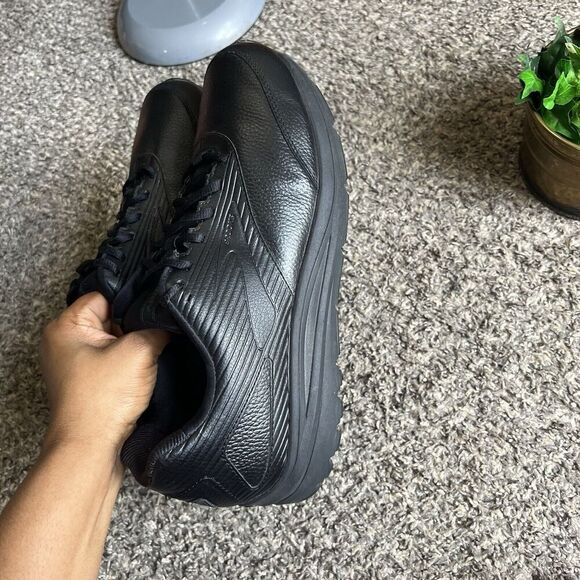 Brooks Addiction Walker Black Leather Walking Shoes Sneakers Size 13 NARROW B main image 8